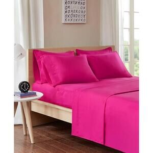 Intelligent Design Microfiber All Season Soft Touch 4-Pc. Pink Queen Sheet Set